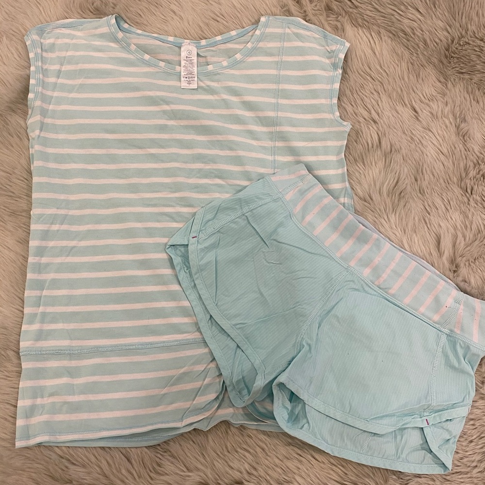 Light Blue Ivivva Twist Front Tank